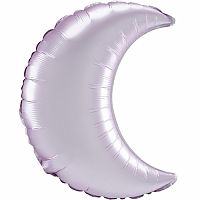 Foliový balonek Měsíc Satin pastelový růžový - 89 cm