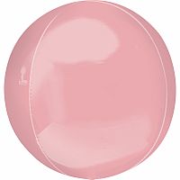 Foliový balonek jumbo koule pastel růžový 53 cm