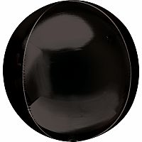 Foliový balonek jumbo koule černý 53 cm
