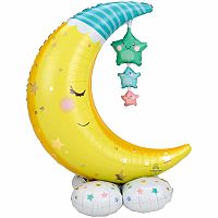 Obří balon spící měsíc 130 cm