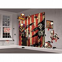 Dekorace na zeď - creepy carnival 33 ks