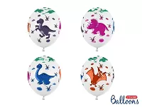 Latexové balonky Dinosauři barevní 30 cm - 6 ks