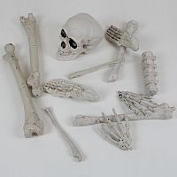 Halloweenská dekorace kosti 12 ks
