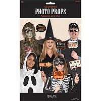 Rekvizity do fotokoutku Halloween - 13 ks