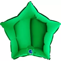 Foliový balonek hvězda zelená 46 cm