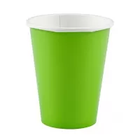 Papírové kelímky světle zelené 8 ks