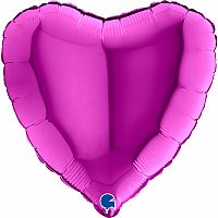Foliový balonek srdce fialové 46 cm