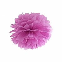 Pom pom tmavě růžový - 35 cm