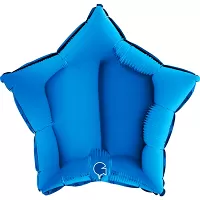 Foliový balonek hvězda modrá 46 cm
