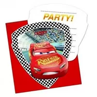 Party pozvánky Cars 3 6 ks