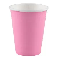 Papírové kelímky světle růžové 8 ks
