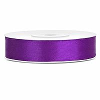 Saténová stuha fialová 12 mm x 25 m