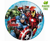 Papírové talíře BIO Mighty Avengers 23 cm - 8 ks