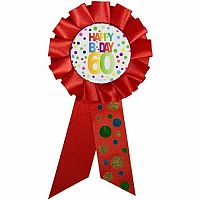 Narozeninový odznak Happy BDay 60