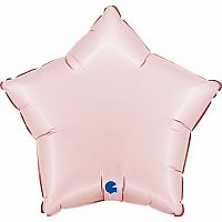 Foliový balonek hvězda růžová 46 cm