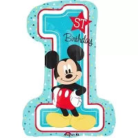 Foliový balonek 1st birthday Mickey 48 x 71 cm
