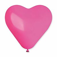 Dekorační latexový balonek srdce růžové 30 cm