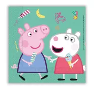 Papírové party ubrousky prasátko Peppa 20 ks