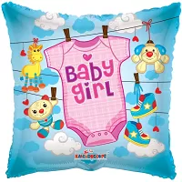 Foliový balonek pillow obleček - holka 46 cm
