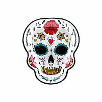 Papírové party talíře Dia de los Muertos 19 x 23 cm