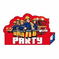 Party pozvánky Požárník Sam New 8 ks