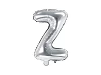 Foliové písmeno Z stříbrné 35 cm