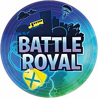 Party papírové talíře Battle Royal 23 cm - 8 ks