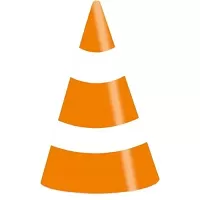Party čepičky Dopravní kužel 8 ks