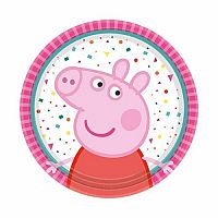 Papírové talířky Prasátko Peppa New 18 cm - 8 ks