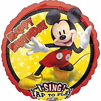 Foliový zpívající balonek Mickey Mouse 71 cm