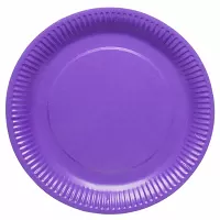 Papírové talíře fialové 23 cm - 8 ks