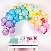 Sada na balonkovou girlandu Duhová - 3m - Amscan