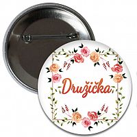 Placka Družička - květinová 6 cm