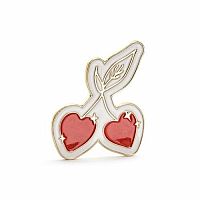 Kovový odznáček Cherry Bomb 3 x 4 cm