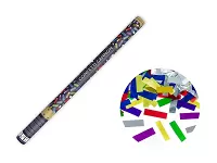 Vystřelovací konfety mix metalické - 80 cm