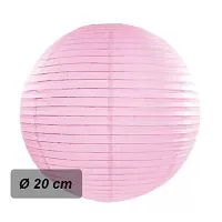 Lampion kulatý 20 cm růžový