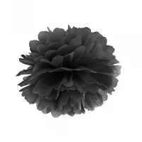 Pom pom černý - 25 cm