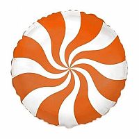 Foliový balonek bonbón oranžová 46 cm - Nebalený