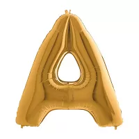 Foliové písmeno A zlaté 102 cm