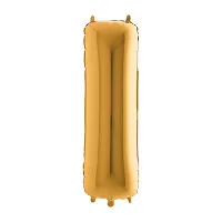 Foliové písmeno I zlaté 102 cm