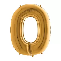 Foliové písmeno O zlaté 102 cm