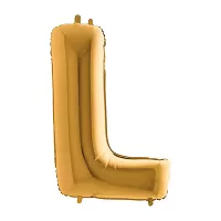 Foliové písmeno L zlaté 102 cm