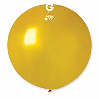 Balónek 80cm/31" #039 metal zlatá