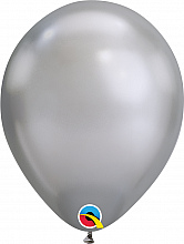 Balónek Qualatex CHROME 18cm - stříbrný 100ks