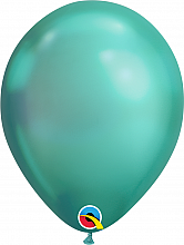 Balónek Qualatex CHROME 18cm - zelený