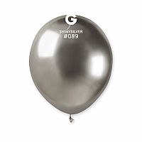 Balónek SHINY 13cm/5" #089 stříbrný 100 ks