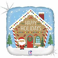 Foliový balónek - Happy Holidays 46 cm
