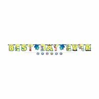 Party banner - nápis Sponge Bob Best Day Ever 320 cm (Party banner -  nápis Sponge Bob Best Day Ever 320 cm)