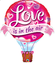 Foliový balonek Love is in the air - Balón 107 cm