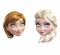 Party papírové masky Ledové království Frozen - 6 ks